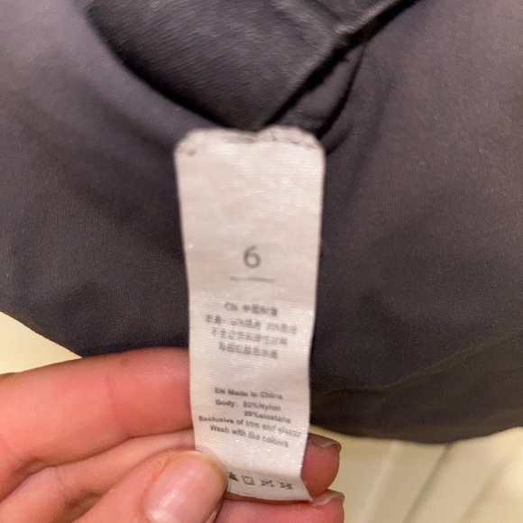 Athletic Gray Crop Top - Picture 2 of 2